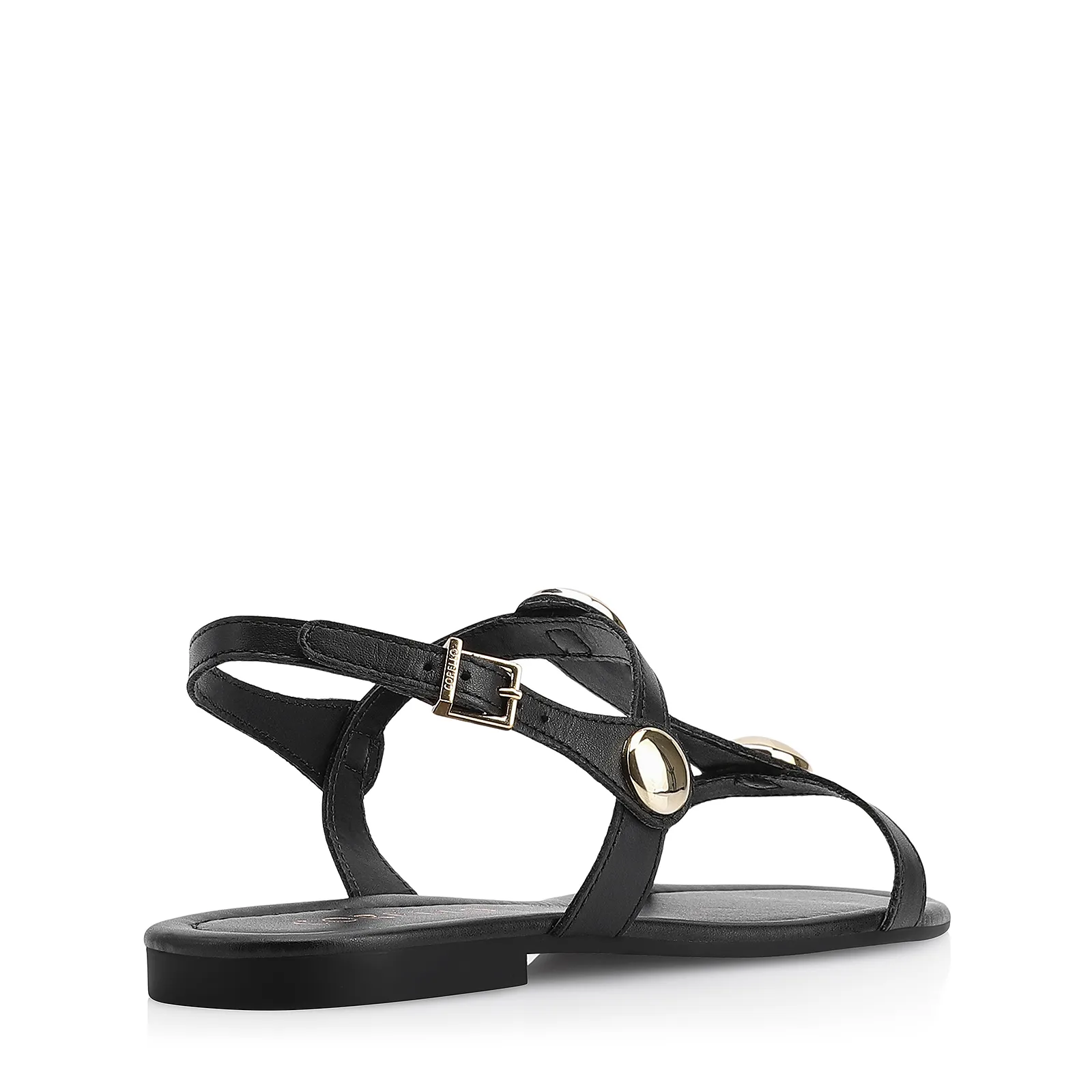 Rasteirinha Couro Preto
