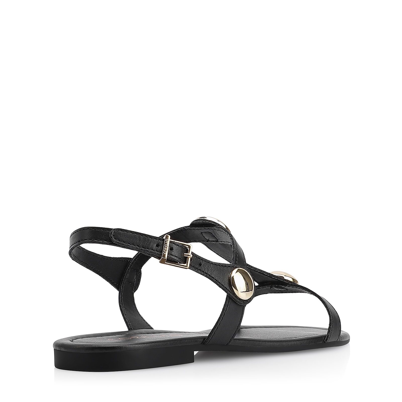 Rasteirinha Couro Preto