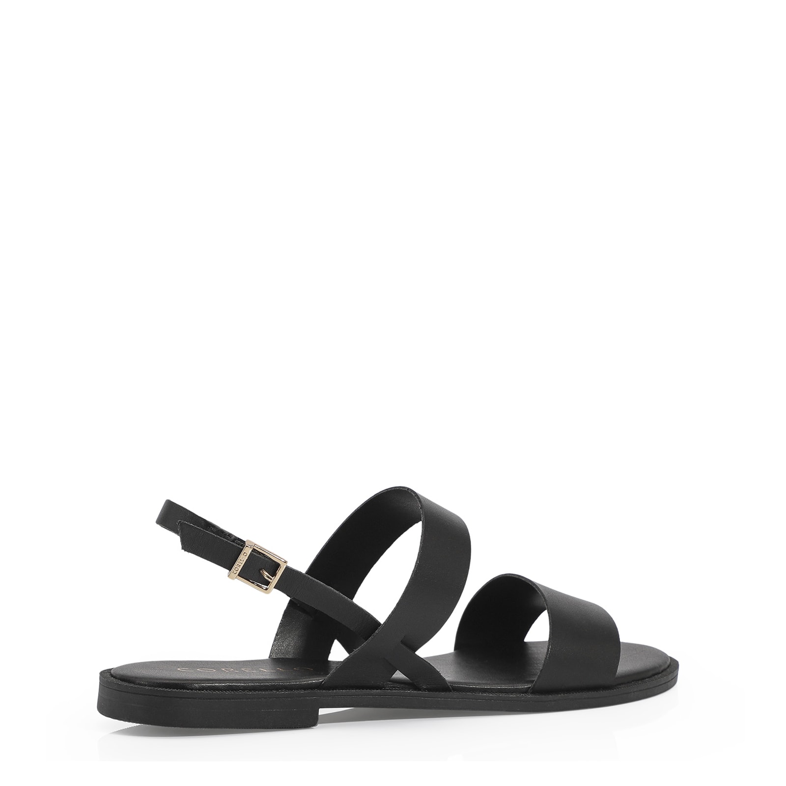 Rasteirinha Couro Preto