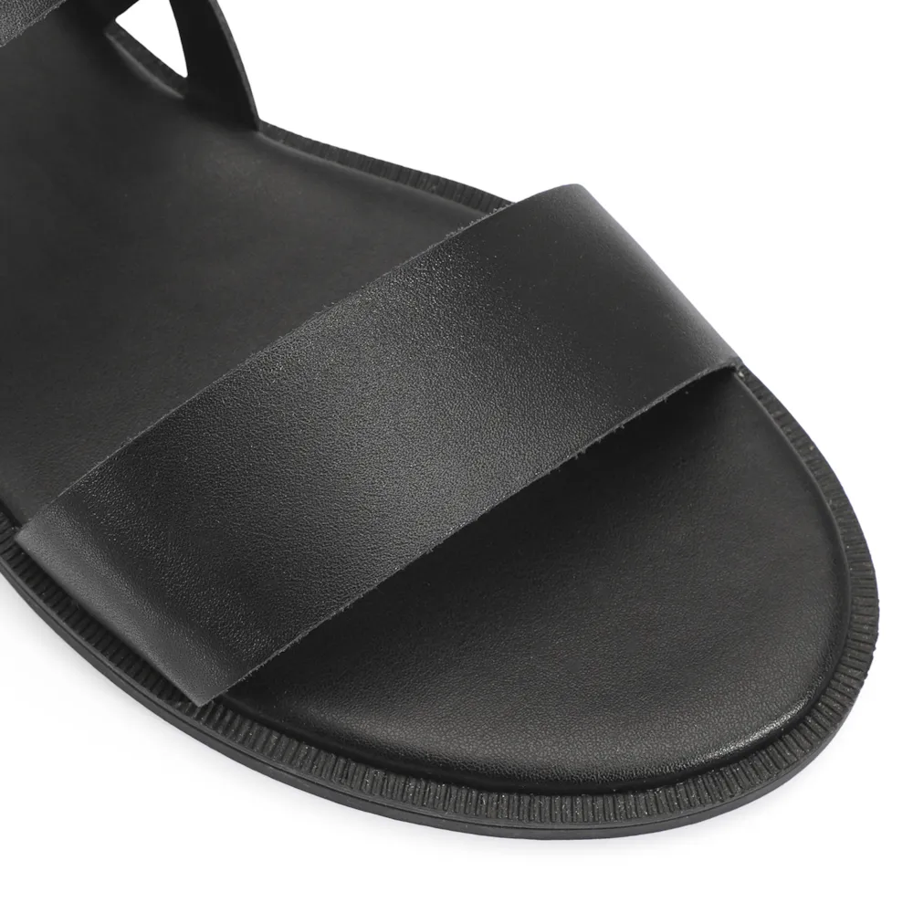 Rasteirinha Couro Preto - imagem 6