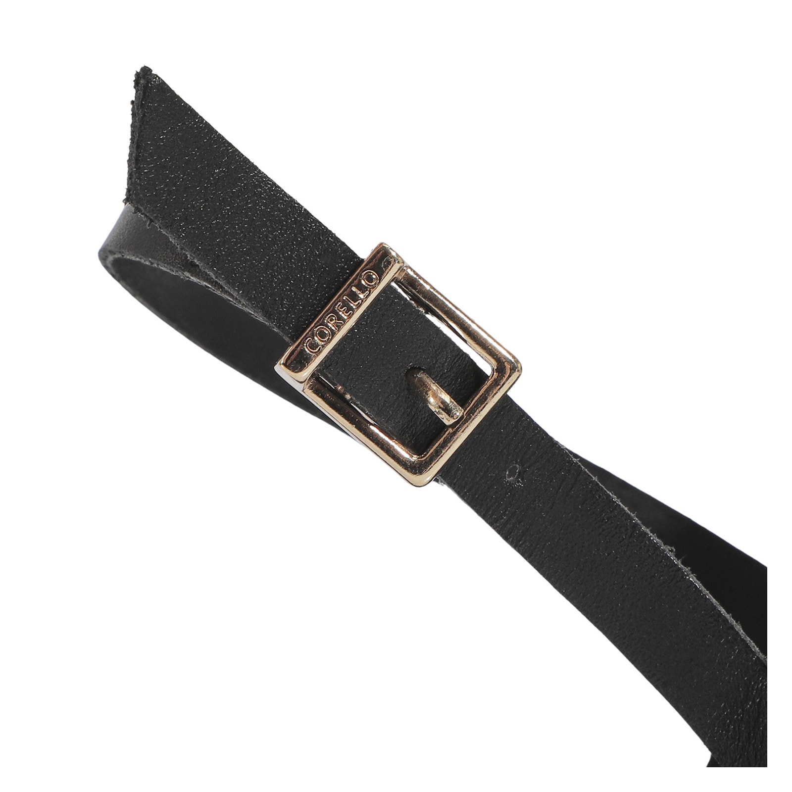 Rasteirinha Couro Preto