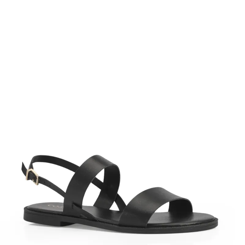 Rasteirinha Couro Preto