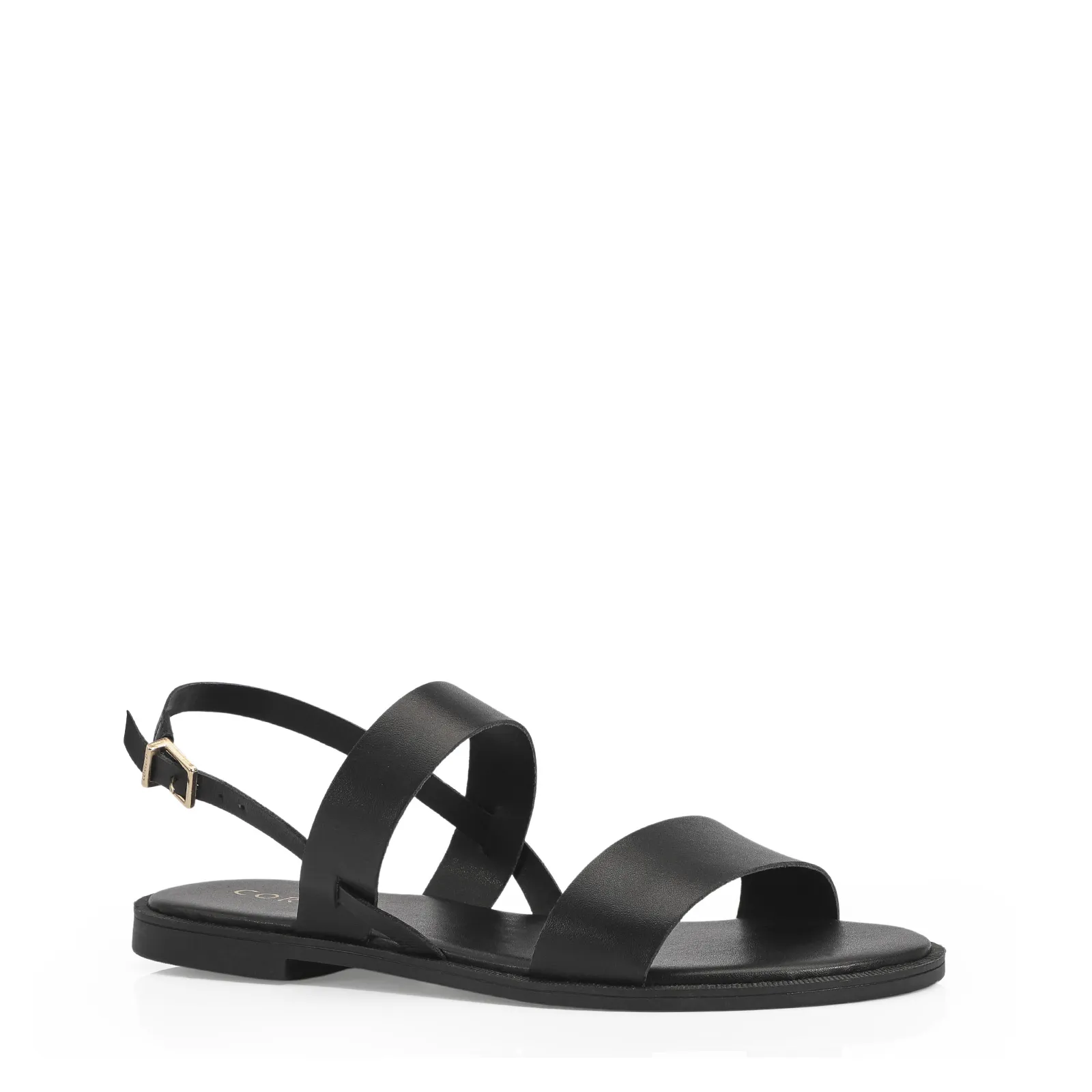 Rasteirinha Couro Preto