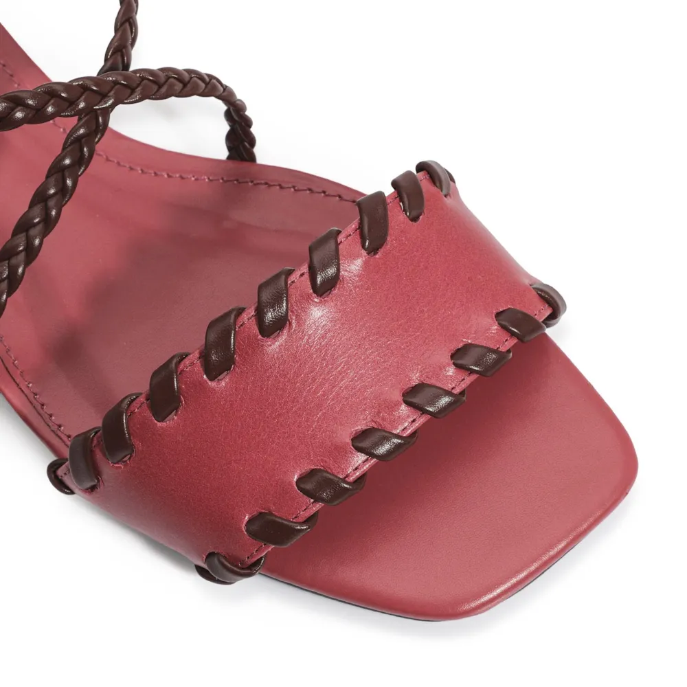 Rasteirinha Couro Rosa - imagem 7