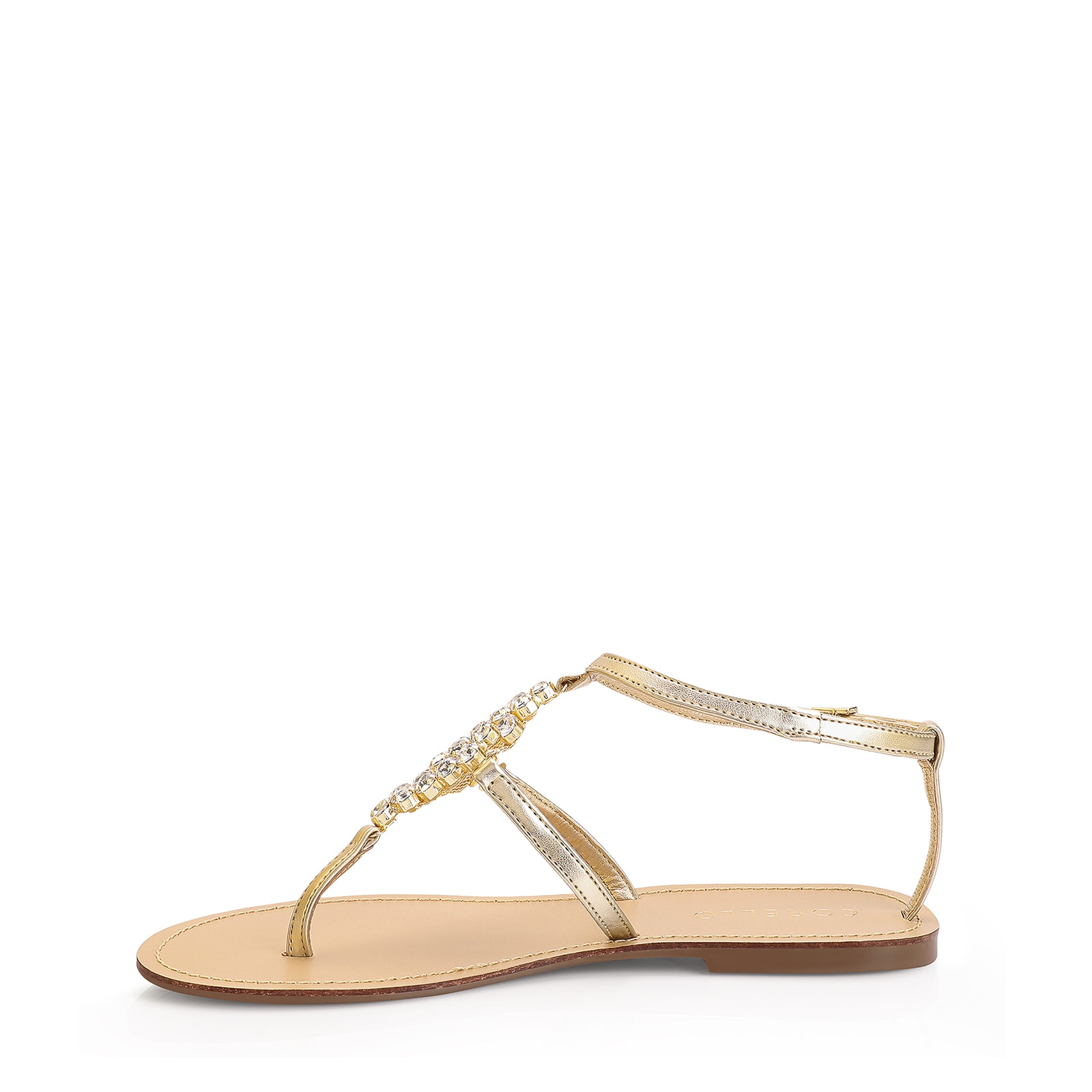 Rasteirinha Cristal Alt Dourado