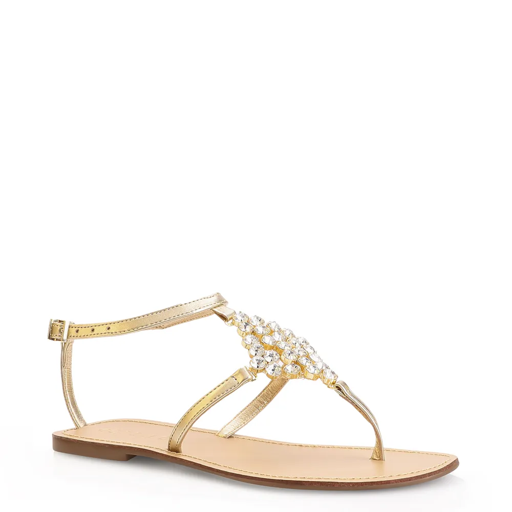 Rasteirinha Cristal Alt Dourado