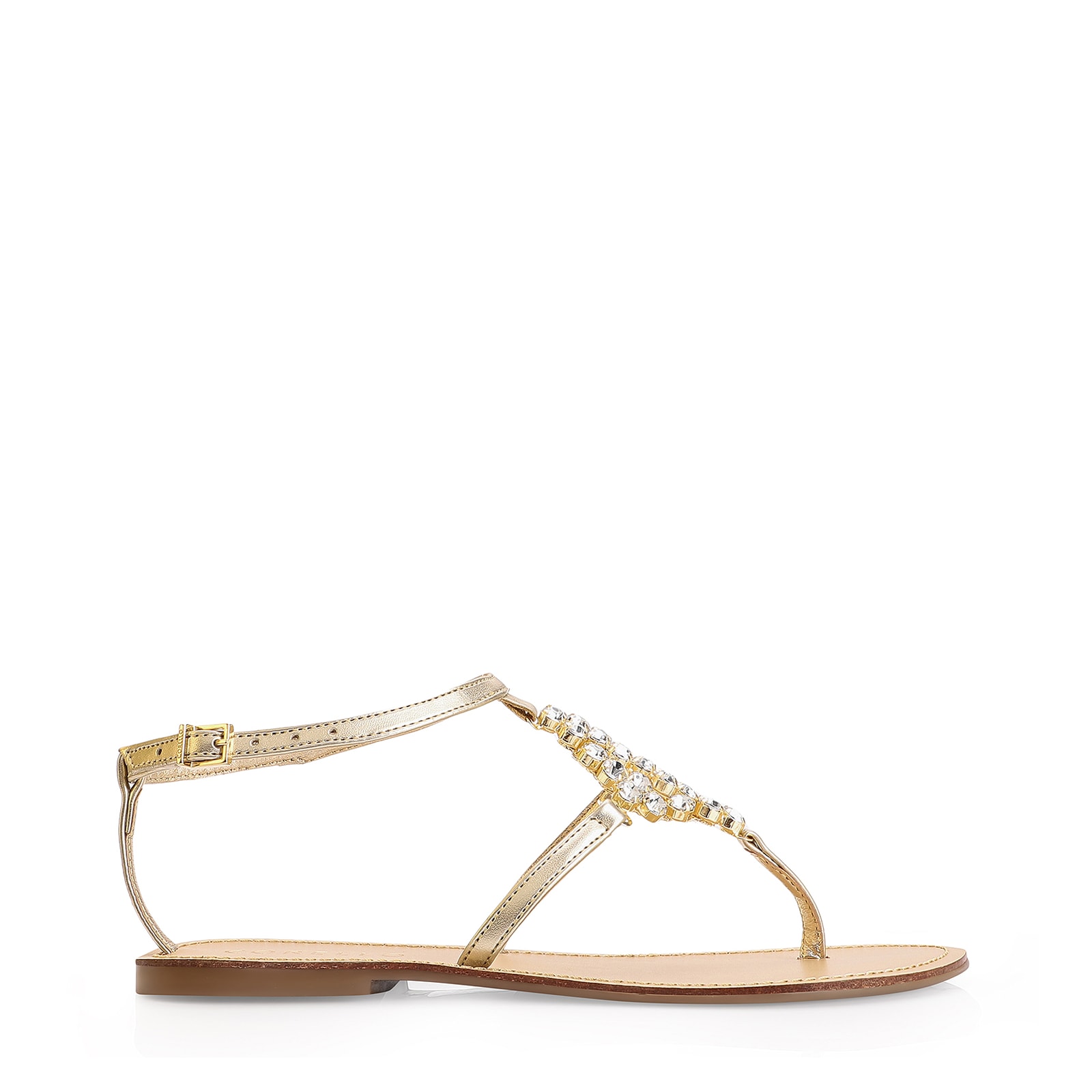 Rasteirinha Cristal Alt Dourado