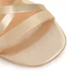 Rasteirinha Dourada Couro Tiras Cruzadas - imagem 6