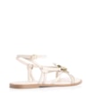 Rasteirinha Estrela Do Mar Couro Off White - imagem 4