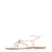 Rasteirinha Estrela Do Mar Couro Off White - imagem 5