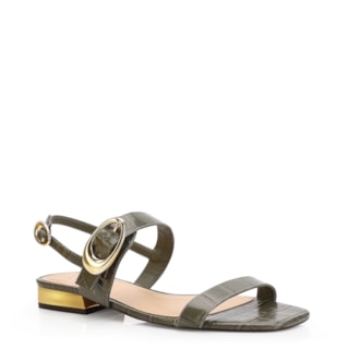 Couro Croco Verde
