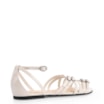 Rasteirinha Fivelas Verniz Off White - imagem 4