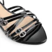 Rasteirinha Fivelas Verniz Preto - imagem 6