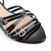 Rasteirinha Fivelas Verniz Preto - imagem 6