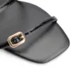 Rasteirinha Fivelas Verniz Preto - imagem 6