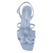 Rasteirinha Flor Couro Azul - imagem 4