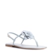 Rasteirinha Flor Couro Azul/Alt Azul - imagem 1