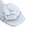 Rasteirinha Flor Couro Azul/Alt Azul - imagem 7
