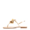 Rasteirinha Flor Couro Dourado/Alt Dourado - imagem 4