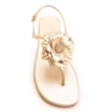 Rasteirinha Flor Couro Dourado/Alt Dourado - imagem 5