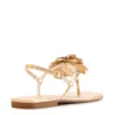 Rasteirinha Flor Couro Dourado/Alt Dourado - imagem 3