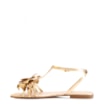 Rasteirinha Flor Couro Dourado/Alt Dourado - imagem 5