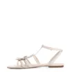 Rasteirinha Flor Couro Off White - imagem 4