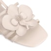 Rasteirinha Flor Couro Off White - imagem 6