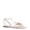 Rasteirinha Flor Couro Off White - imagem 1
