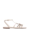Rasteirinha Flor Couro Off White - imagem 2