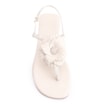 Rasteirinha Flor Couro Off White/Alt Off White - imagem 5