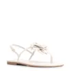 Rasteirinha Flor Couro Off White/Alt Off White - imagem 1