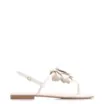 Rasteirinha Flor Couro Off White/Alt Off White - imagem 2