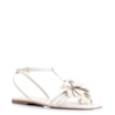 Rasteirinha Flor Couro Off White/Alt Off White - imagem 1