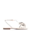Rasteirinha Flor Couro Off White/Alt Off White - imagem 2