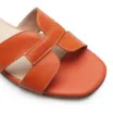 Rasteirinha Geometric Couro Laranja - imagem 6