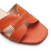 Rasteirinha Geometric Couro Laranja - imagem 6