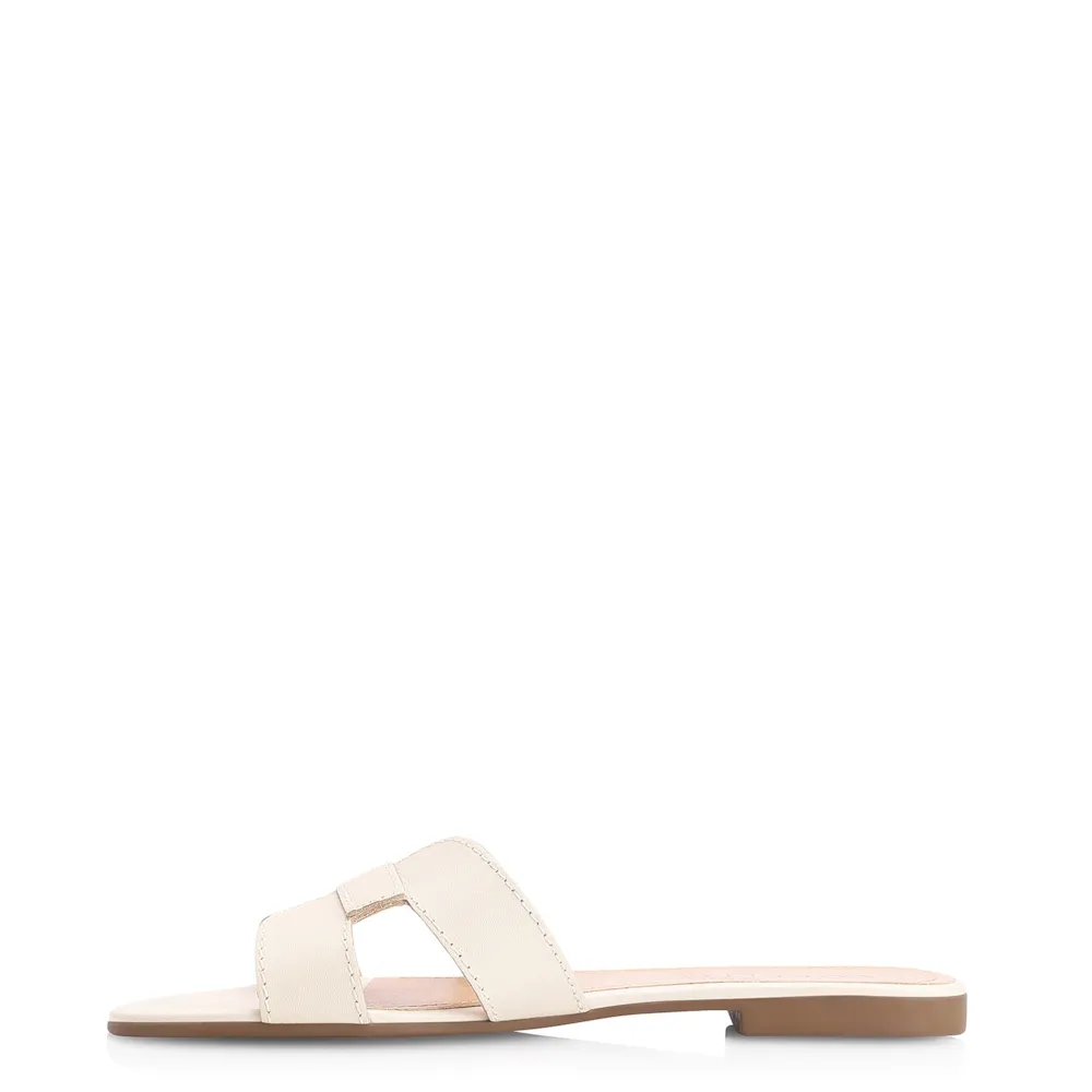 Rasteirinha Geometric Couro Off White - imagem 4