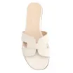 Rasteirinha Geometric Couro Off White - imagem 5