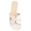 Rasteirinha Geometric Couro Off White - imagem 5