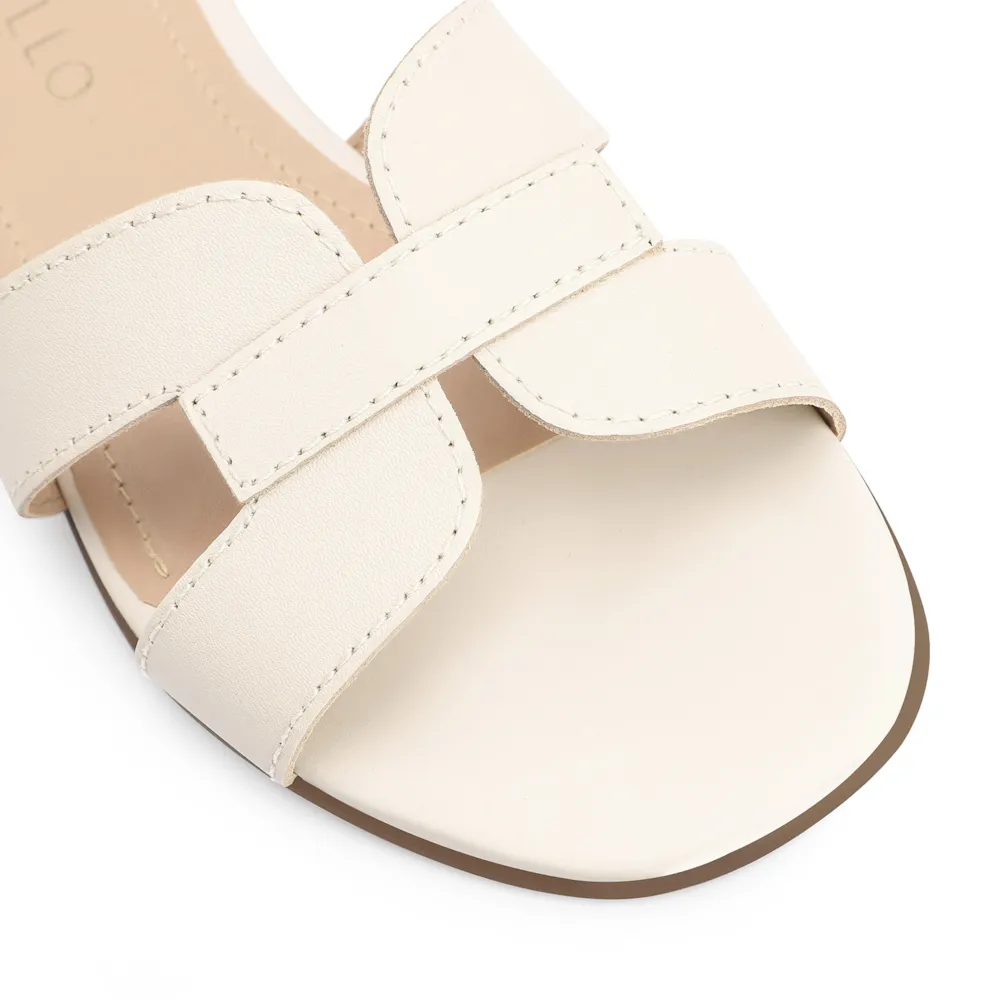 Rasteirinha Geometric Couro Off White - imagem 6