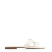 Rasteirinha Geometric Couro Off White - imagem 2