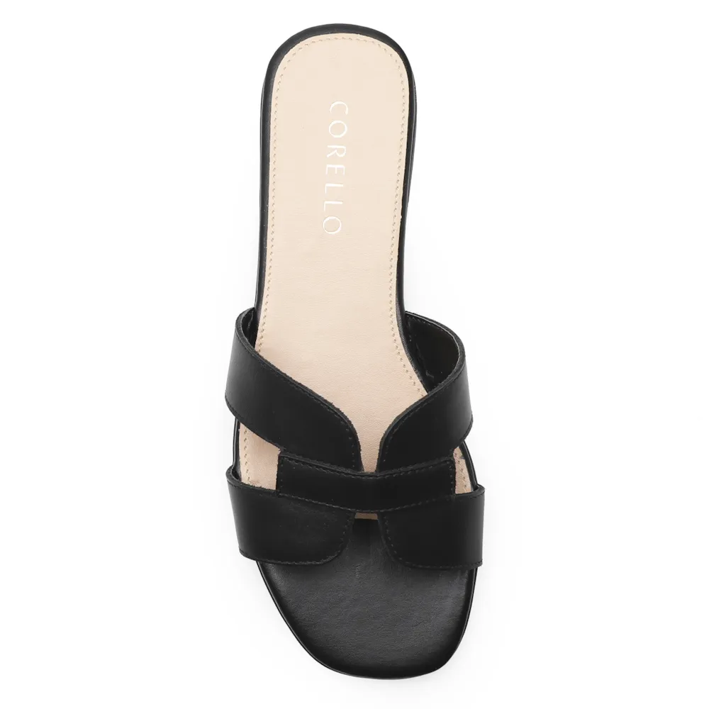 Rasteirinha Geometric Couro Preto - imagem 5