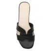 Rasteirinha Geometric Couro Preto - imagem 5