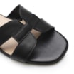 Rasteirinha Geometric Couro Preto - imagem 6
