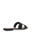Rasteirinha Geometric Couro Preto - imagem 3