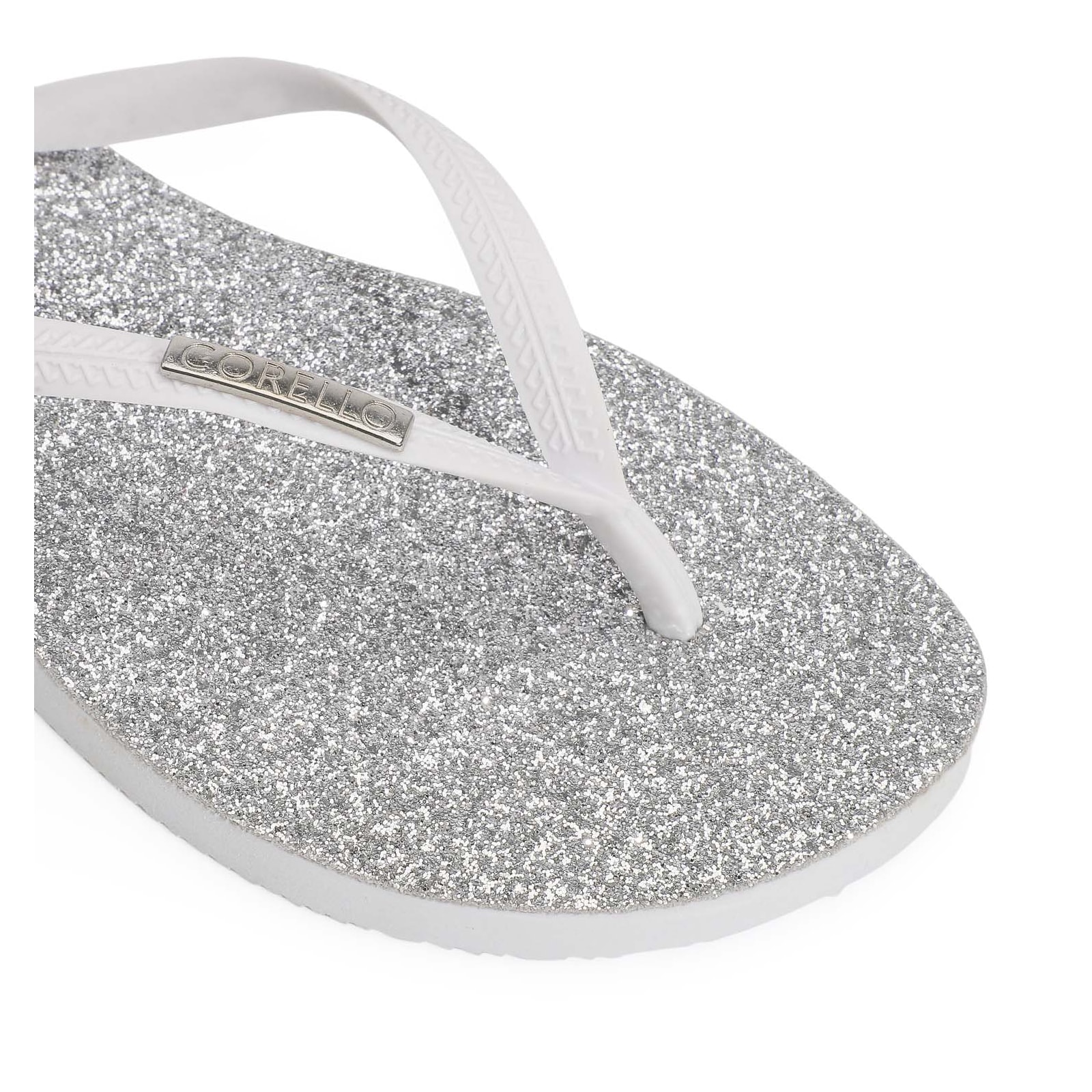 Rasteirinha Glitter Branco