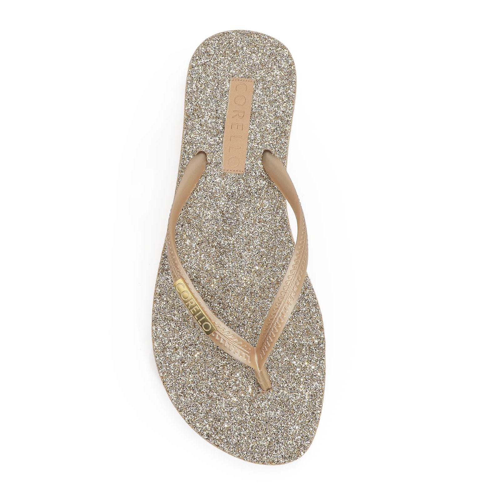 Rasteirinha Glitter Dourado