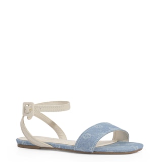 Jeans Monograma / Couro Off White