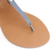 Rasteirinha Lenço Couro Azul - imagem 7